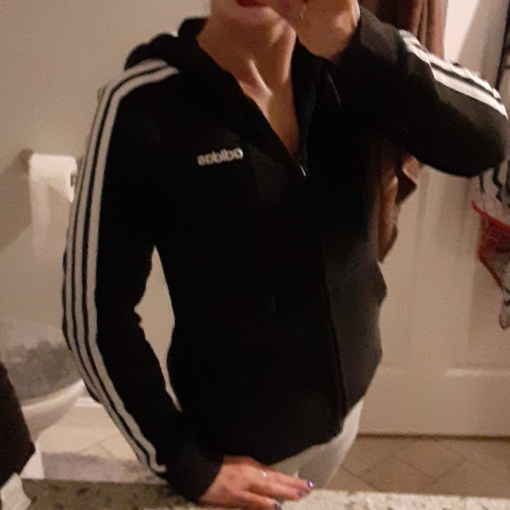 Hooded Adidas sweatshirt